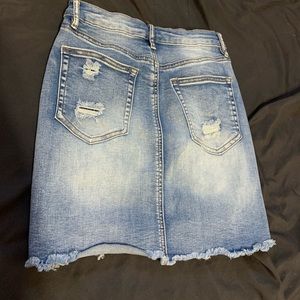 Light Wash Jean Skirt